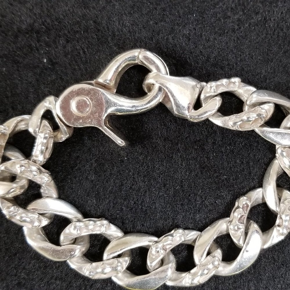 UNIQUE HEAVY SILVER MEN'S BRACELET